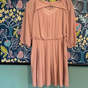Jessica Simpson Long Sleeve Midi Dress Pink Size 10